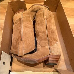 Frye Cowboy Boots Men’s Suede